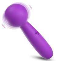 Masseur miniature portable, 10 modes de vibration, étanche IPX6, rechargeable, bâton de massage vibrant en silicone pour la relaxation du corps