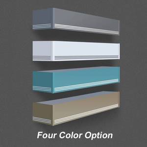 Büyük boy plaka tavan duvara monte perde rayı Pelmet kutusu alüminyum perde parça kapak - Product Image 4