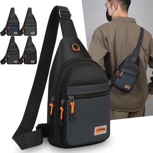 Men's Chest <b>Bag</b> Nylon Large Capacity Multi Layer Storage Crossbody <b>Bag</b> Everyday Outfits Fashionable Commuter Shoulder <b>Bag</b> - Product Image 2