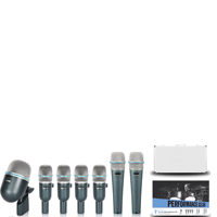 Microphone d'instrument de musique haut de gamme BETADMK7-XLR, microphone dynamique à condensateur métallique, kit de micros filaires pour batterie, équipé d'un boîtier en aluminium