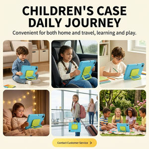 HGD for iPad 10.2 Inch 7th 8th 9th Gen Universal Kids Shockproof EVA <b>Tablet</b> Cover with Pencil <b>Holder</b> Folding Kickstand - Product Image 5