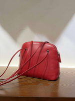 Sac à bandoulière en cuir de mouton véritable pour femmes, sac à coque au design simple et petit, sac à bandoulière tendance et polyvalent, petit sac