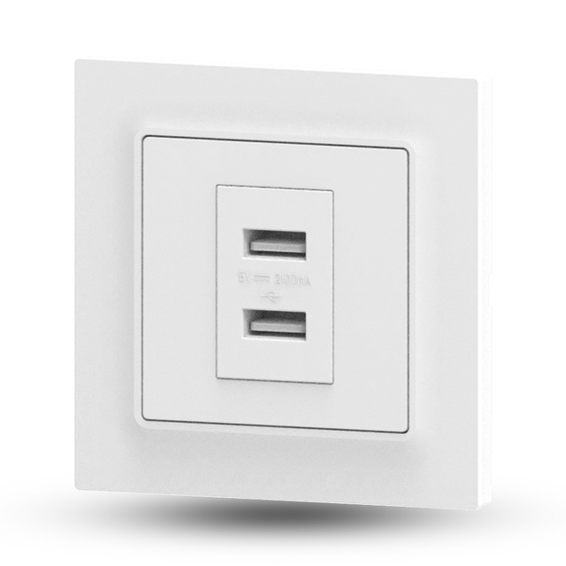 New Double USB Socket USB Outlets European Standard Coustomidze Personnaliser Wall Sockets with USB
