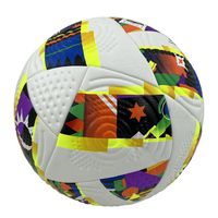 Ballon de football de match et d'entraînement en PU, cousu à la machine, antidérapant, sans couture, taille officielle 5, haute qualité