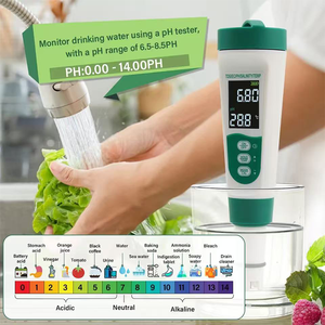 Testeur de salinité 5-en-1 intelligent et portable pour <span class=keywords><strong>piscine</strong></span>, détecteur automatique de <span class=keywords><strong>TDS</strong></span>, EC, pH et température, grand écran LCD pour eau pure/d'eau de mer, OEM ODM - Product Image 5