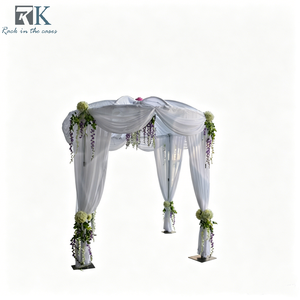 Adjustable Wedding Arch Column Telescopic Sliding Mounting Base Easy to Assemble for Wedding Activities - Product Image 1