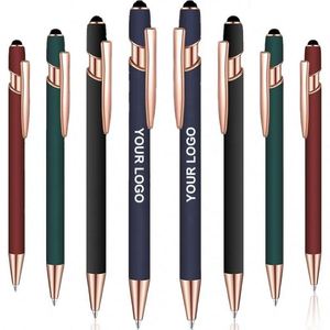 Best Selling Stylus Soft Touch Metal Ballpoint <b>Pens</b> Multi-Functional <b>Pen</b> With Logo Custom Promotional Gifts - Product Image 6