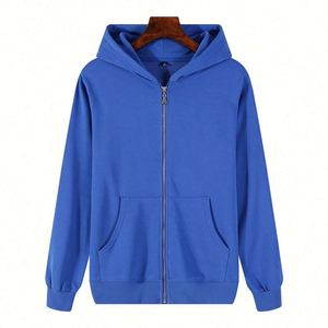 เสื้อฮู้ดซิปผู้ชายขายส่ง พิมพ์ลายปักตามสั่ง ซิปเต็มตัว - Product Image 1