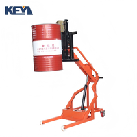 Chariot élévateur électrique portable KEYI DHE-350 pour la manutention et l'empilage de fûts, petit élévateur électrique de chargement/déchargement, hauteur de levage 1500 mm