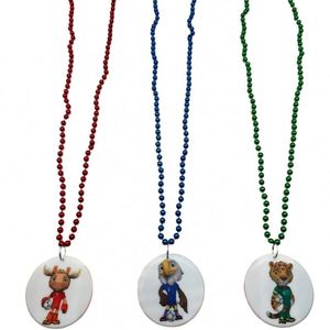 Collar de Cuentas de Plástico con Bandera Nacional de EE. UU.-México-Canadá - Accesorios de Animación con Bandera Nacional para Varios Países - Product Image 4