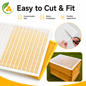 Escludiregina in Plastica Extra Spessa 51*42cm, Bicolore Giallo e Bianco, Separatore per Api Regina, Strumenti per Apicoltura, Vendita all'Ingrosso - Product Image 3