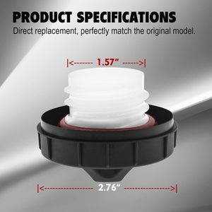 Bouchon de réservoir de carburant Jm 17670Sm4A04 pour Honda, couvercle en plastique pour bouchon de réservoir d'essence - Product Image 3