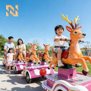 <span class=keywords><strong>Train</strong></span> <span class=keywords><strong>électrique</strong></span> touristique sans rails 9 places 60V, modèle Deer, du premier fabricant, pour centres commerciaux, certifié CE - Product Image 2