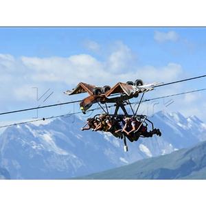 Équipement de parc d'attractions professionnel pour adultes, aire de jeux extérieure de grande taille, parc d'aventure, tyrolienne volante - Product Image 6