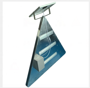 Personnalisé 70cm sérigraphie EGP aluminium avertissement de trafic panneau de signalisation routière clignotant avertissement triangle lumineux - Product Image 6