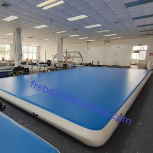 OEM 45 pies cuadrado grande de aire Tumble gimnasio suelo Mat logotipo personalizado inflable aire salto pista para gimnasia baloncesto jugando - Product Image 4