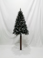 Hochwertiger Schneebedeckter Tannenzapfen Künstlicher Weihnachtsbaum Holzstamm Freistehend Heim- und Partydekoration Direktpreis ab Werk