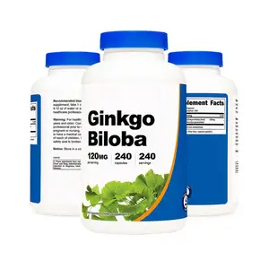 Amazon Vente à Chaud En Stock Extrait de Ginkgo Biloba Extra Fort-Capsules de Ginkgo Biloba Sans Gluten & Sans OGM