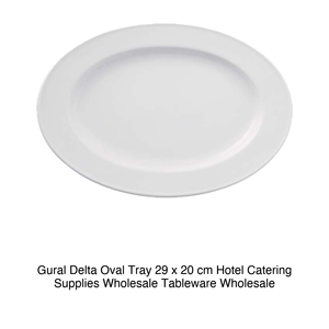 ถาดรูปไข่ Gural Delta ขนาด 29 x 20 ซม. อุปกรณ์จัดเลี้ยงโรงแรม ขายส่งภาชนะบนโต๊ะอาหาร - Product Image 2