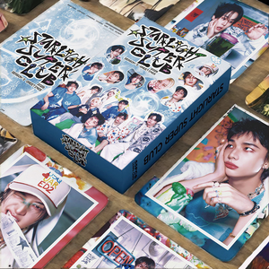 55 pièces/ensemble Kpop <span class=keywords><strong>Straykids</strong></span> DO IT Album Lomo Carte postale musicale Starlight Super Club Autocollants HD imprimés <span class=keywords><strong>Hyunjin</strong></span> Felix Lee Know Han - Product Image 2