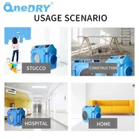 Séchoir à tapis OneDry 300 CFM, ventilateur soufflant haute efficacité ETL 1/4HP, équipement commercial de séchage de sols pour la restauration