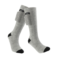 Chaussettes chauffantes avec télécommande APP pour la chasse pêche sur glace Camping randonnée ski vente en gros logo personnalisé conception chaussette vierge