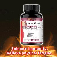 Capsules Extreme Curve Maca Plus, Maca noire, complément Aguaje, soutien des fesses et des hanches, capsule végétalienne, OEM, étiquette privée