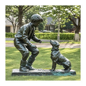 Escultura de Bronce de Tamaño Real de Padre e Hija, Estatua de Metal Fundido de Padres e Hijos para Exteriores - Product Image 4