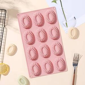 MUYULINS factory can customize 12-cavity molds, LFGB platinum non-stick, BPA-free <b>silicone</b> cake molds - Product Image 1