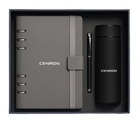 Ensemble cadeau personnalisé de luxe, carnet en acier inoxydable A5, stylo, bouteille isotherme pour Thanksgiving, la Saint-Valentin