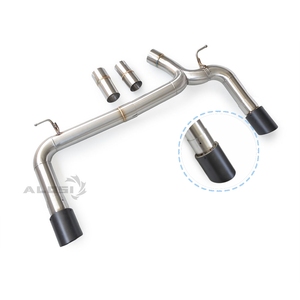 Modificación de Escape Trasero para <span class=keywords><strong>BMW</strong></span> <span class=keywords><strong>140i</strong></span> 240i F22 2014-2019, Sistema de Sonido de Carreras de Doble Salida Sin Silenciador - Product Image 1