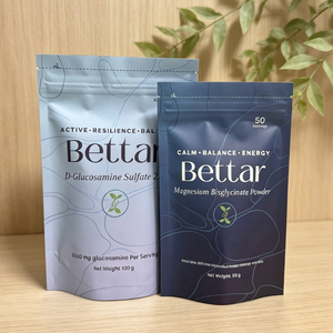 Bolsa de aluminio con cierre zip impresa a medida, de calidad alimentaria, para envasar 100g de suplemento herbal en polvo. - Product Image 2