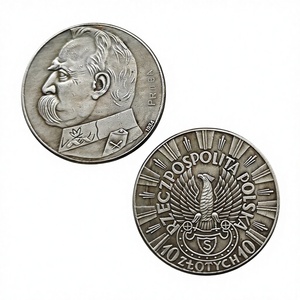 Moneta commemorativa in stile antico da 10 Zloty Polonia 1934 (Giosef Pilsudski - Aquila Sparatutto), Regali, Decorazione per la casa - Product Image 2