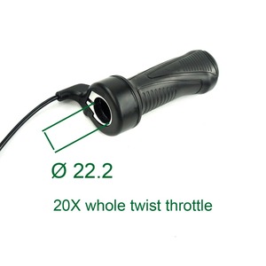 Poignée d'accélérateur Greenpedel <span class=keywords><strong>Wuxing</strong></span> 20X Basic Twist pour vélo électrique avec option de demi-tour de manivelle - Product Image 4