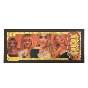 Billet de banque Sabrina Carpenter 2026 en or noir 24 carats plaqué or pour cadeaux - Product Image 3