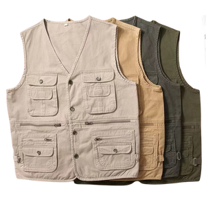 Gilet da lavoro Casual fotografo da pesca all'aperto in cotone da uomo - Product Image 5