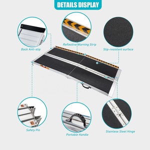 <span class=keywords><strong>Rampe</strong></span> d'accès <span class=keywords><strong>pliable</strong></span> en aluminium pratique pour fauteuil roulant, <span class=keywords><strong>rampe</strong></span> d'accès pour <span class=keywords><strong>escalier</strong></span>, <span class=keywords><strong>rampe</strong></span> d'accès pour bus, certifiée ISO/CE, en vente - Product Image 4