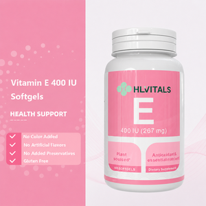 Cápsulas Blandas de Vitamina E 400 UI (180 mg de Dl-alfa) de Venta Caliente OEM/ODM - Antioxidante, Apoyo para Cabello, Uñas y Piel, Apoyo Cardiovascular - Product Image 5