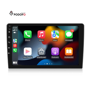 Podofo 2 DIN 1 + 32/2 + 64GB Android Đài Phát Thanh Xe Hơi Xe Hơi Stereo 9 "2.5D Màn Hình Cảm Ứng Carplay & Android Tự Động GPS Wifi Hifi Âm Thanh FM Rds Bt - Product Image 1
