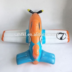Đáng yêu màu cam và màu xanh inflatable phim hoạt hình máy bay đồ chơi cho trẻ em - Product Image 4