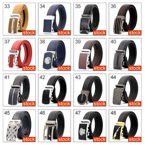 Cinto de couro refinado com fivela automática, cinto refinado com fivela automática para homens, couro genuíno, 2020 - Product Image 6