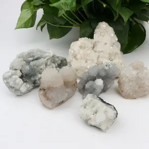 הנמכר ביותר אפופיליט אבן גולמית קוורץ אבן מחוספסת אגת קריסטל גיאוד לאיסוף