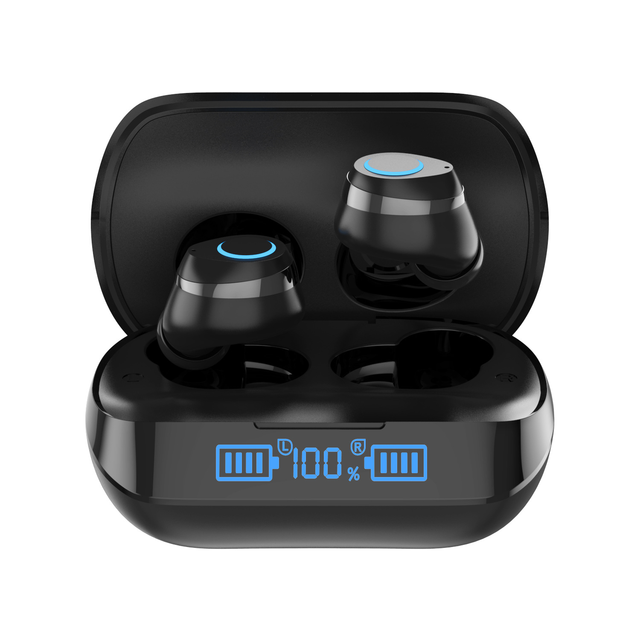 Wireless Earbuds In-Ear for 5.3 ANC Noise Cancelling Mic IPX7 Waterproof LED Display Type-C Charging Low Latency HiFi