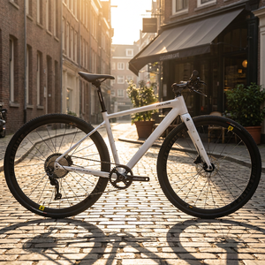 Bicicleta de Carretera PRO 700C, Horquilla de Fibra de Carbono, Eje Pasante, Cuadro de Aluminio, 10 Velocidades, Frenos de Disco Hidráulicos, Híbrida PRO Pre - Product Image 2