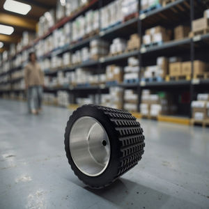 4 Inch Europeu Tipo Alumínio Núcleo PU Rodízio Rodas Heavy Duty Trolley Industrial Load Bearing Rodízios - Product Image 1