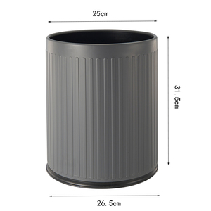 Hiện Đại Thân Thiện Với Môi Nhựa Mở Top Thường vụ Thùng Rác Có Thể Màu Kem Dọc Sọc Thiết Kế Chất Thải Bin Cho Phòng Khách Phòng Ngủ - Product Image 6