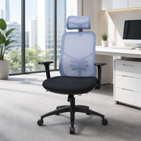 Vente en gros de chaise de patron de bureau au design moderne avec fonction pivotante et support dorsal en tissu Chaises de directeur invité