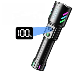 ไฟฉาย <span class=keywords><strong>SOHOT</strong></span> Aeternam กำลังสูง ชาร์จไฟได้ผ่าน USB แสงสีขาวสว่างพิเศษ 1000 ลูเมนส์ มาตรฐาน IP65 ซูมได้ ตัวเรือนอะลูมิเนียมอัลลอย พร้อมหน้าจอแสดงพลังงาน - Product Image 1