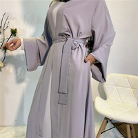 Robe de couleur unie à manches évasées, grande taille, Cardigan Abaya de luxe, Kimono marocain, dubaï, robes musulmanes, Khimar Jilbab, 2022