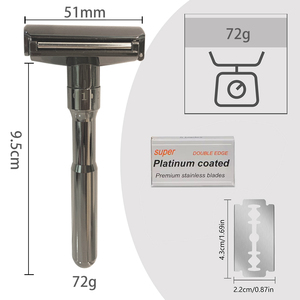 Nueva maquinilla de afeitar de seguridad con rodillo auxiliar Popular 1-6, afeitadora de nitidez ajustable, hoja de doble filo, afeitado seguro para hombres - Product Image 3